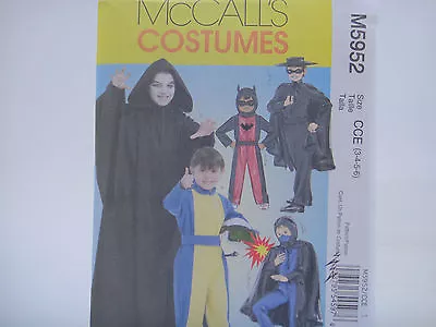 McCall's 5952 Costumes PATTERN Power Ranger Batman Ninja Zorro Vampire Hero • $8