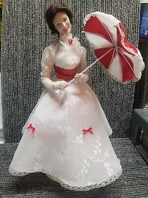 Disney's Mary Poppins Franklin Heirloom Dolls Porcelain Collectors Edition • $25