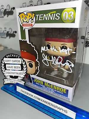 $209.99 • Buy John Mcenroe Tennis #03 Signed Autographed Funko Pop Vinyl-bas Coa Beckett