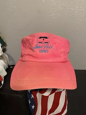 Vintage Grand Prix Racing Hat 1990 Pink Strapback Sportcap Supreme Adult Hat • $8