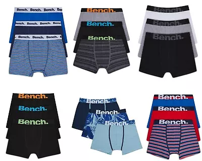 Mens Boxer Shorts (3 Pack) Underwear Stretch Trunks Bench Cotton Brief • £15.99