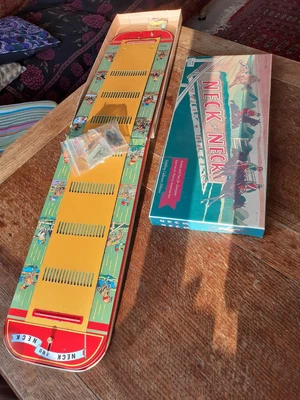 £25 • Buy Neck And Neck Horse Racing Board Game.  Schilling. 