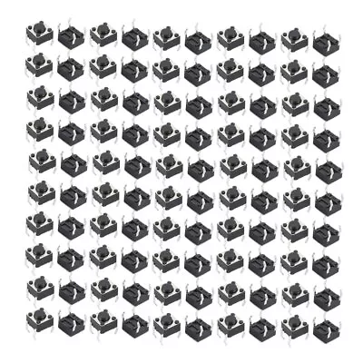 100pcs Panel PCB Momentary Tactile Tact Push Button Switch 4 Pin DIP 0.24 X0.2  • $6.65