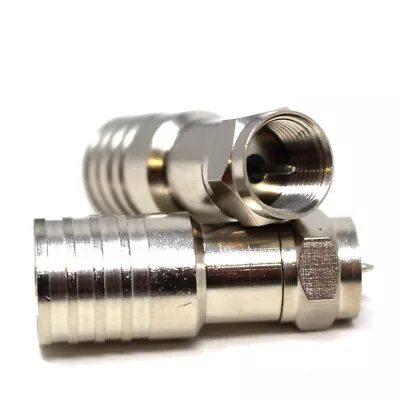 £2.89 • Buy Professional Crimp On F Connector Type 165 Coax Cable Coaxial Wf165 Satellite