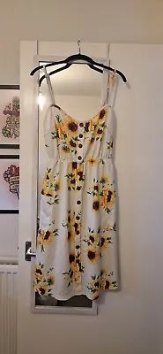 $8.54 • Buy Zaful Summer Sunflower Dress XL