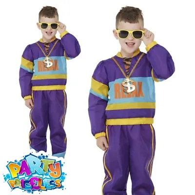 £22.99 • Buy Kids Boys Shell Suit 1980s Costume Frankie Says Relax Music Book Day Fancy Dress