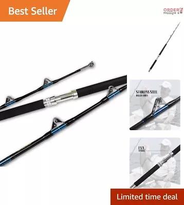 Saltwater Offshore Fishing Rod - Heavy Duty Travel Trolling Roller Rod - 5'1  • $105.42