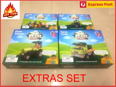 $83.88 • Buy WOOLWORTHS FARM BRICKS Set TRUCK TRACTOR QUAD BIKE ANIMAL BUNDLE EXPRESS POST