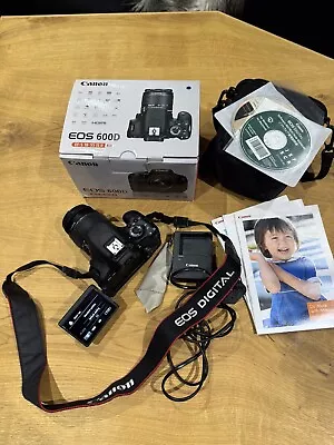 Canon EOS 600D 18.0MP Digital SLR Camera - Black (Kit W/ EF-S 18-55mm) • £235