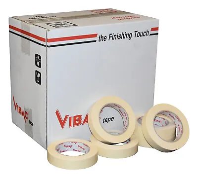 £61 • Buy Vibac Cream Paper Masking Tape Adhesive 25mm X 50m Qty 36 Rolls