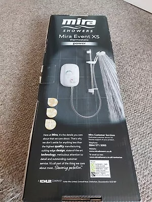 Mira Event XS Thermostatic Power Shower- White/Chrome (1.1532.401) • £82