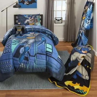 Super Hero Batman Sheets And Comforter Twin 4pc Teen Boy's Kid's Bedding Set • $94.99