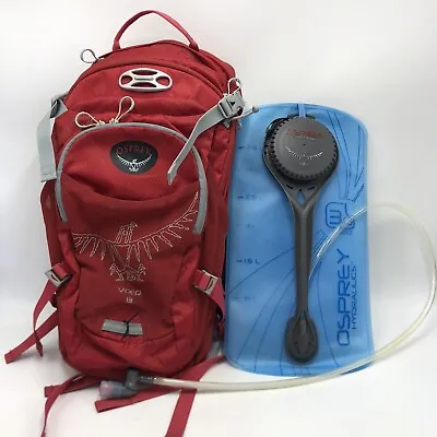 $49.95 • Buy OSPREY Viper 13 Red Hydraulics Backpack W/ Bladder - Bladder Needs Cleaning