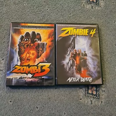 American Import Zombie 3 & 4 AKA Flesh Eaters After Death Horror Widescreen • £12.99