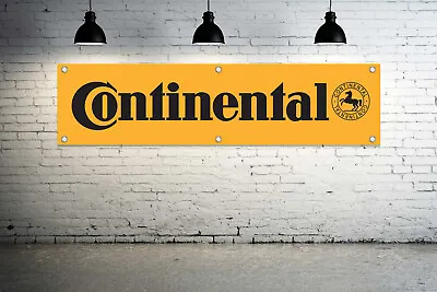 For CONTINENTAL Tire Brand Exposure Vinyl Banner Sign Tire Service Shop Mechanic • $44.99