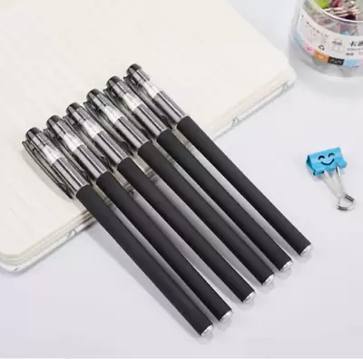 Set Of 6 Blue Ink Ballpoint Pens 0.5 Fine Tip Biro Quality Smooth Writing • £3.81