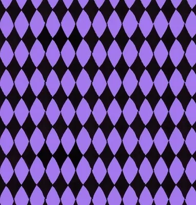 Loralie Designs - Diamond Purple And Black Quilting And Crafting Cotton Fabric • $12.99