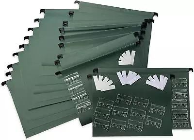 £12.47 • Buy Filing Drawer Cabinet Dividers File Organisers Storage Folders A4 Office 20 Pack