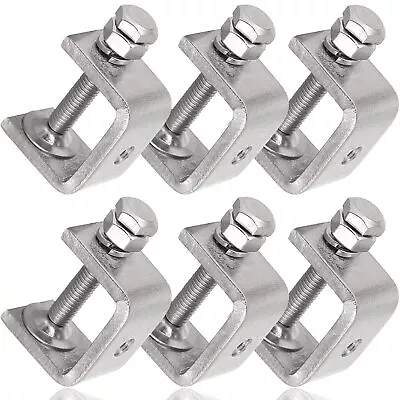 Stainless Steel C Clamps Mini 1 Inch For Mounting Heavy Duty Metal U Clamps ... • $27.44