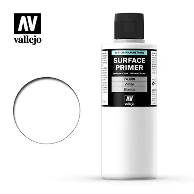 Vallejo Surface Primer 74.600 White 200ml • $15.29