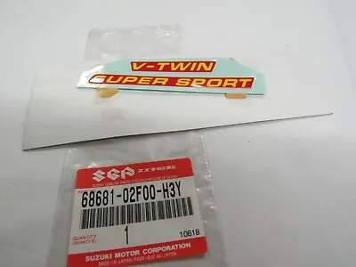 $19.99 • Buy Suzuki Genuine Part - Side Cowling “V-TWIN” Emblem (TL1000 97) - 68681-02F00-H3Y