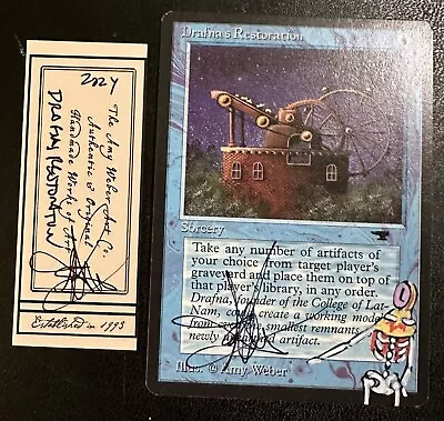 MTG WB Drafnas Restoration Alter Altered Sketch Art Amy WEBER Magic • $45