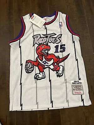 Toronto Raptors Vintage Vince Carter Mitchell & Ness Jersey Medium White • $64.99