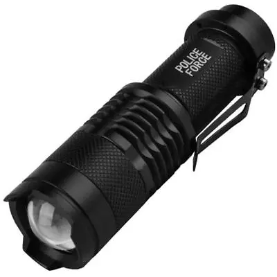 Police Force Mini Tactical Cree Flashlight W/ Slide Zoom • $15.67