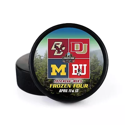 2024 Frozen Four Hockey Puck St Paul Quinnipiac Michigan Boston U & C Ships Now! • $14.89