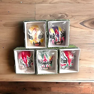 Vintage Miniature Chinese Opera Mask Lot Of 5 Renaissance Tianjin Teda Hotel • $20.99