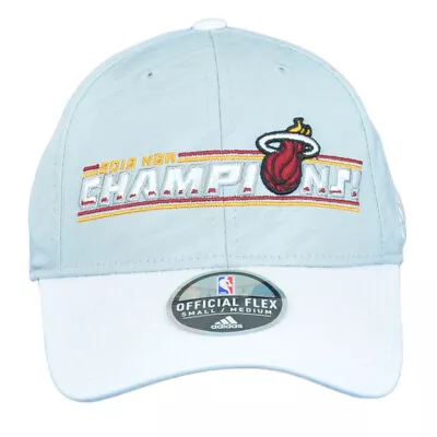 NBA Adidas Miami Heat Champions 2013 Structured Flex Fit Small Medium SM Hat Cap • $18.36