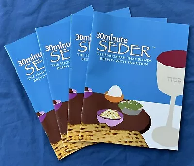 LARGE PRINT EDITION 4 New 30 Minute Passover Seder Haggadah Brevity W/ Tradition • $34.99