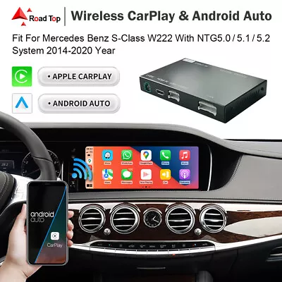 Wireless CarPlay For Mercedes Benz S Class W222 W217 2014-2020 Vs Android Auto • $238.44