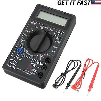 7Fn Digital Multimeter AC DC Voltage Volt 10 Amp Current Resistance Ohm Meter • $7.29