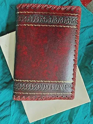 Vtg Nib  Italian Book Bible Cover  Vegan Faux Leather Renaissance Amaris Paper  • $27