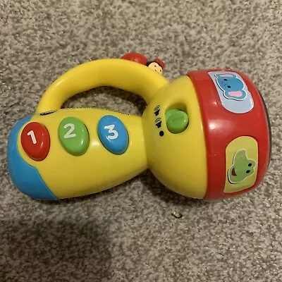 VTech Spin And Learn Flashlight Toy Animals Sounds Colors Ladybug Lights (Y) • $6.85