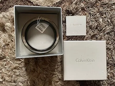 Calvin Klein Ladies Womens Bangle (Black & Gold) RRP £75 - BNWT • £54.99