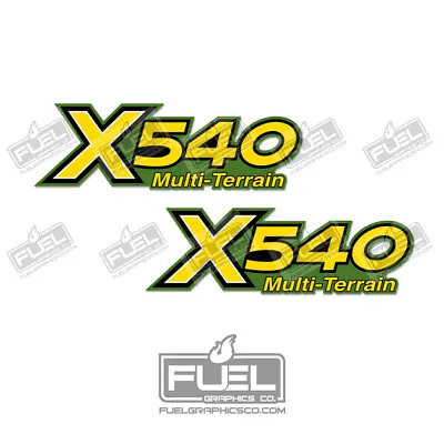 X540 Lawn Tractor Lawnmower Premium Vinyl Decal Set - 6  Wide X 1.875  Tall • $25.20
