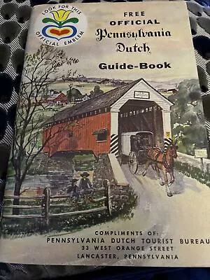 1962 Pennsylvania Dutch Guide Book + Miller’s Smorgasbord Brochure • $4.99