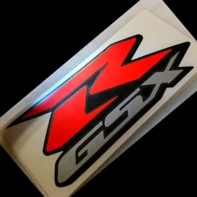 GSXR Decals Neon Fluorescent Red Stickers 125 150 250 600 750 1000 Silver Set R • $12.99