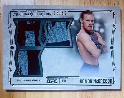 2015 Topps UFC Knockout Museum Swatches Conor  McGregor #’d 16/50 * RARE !! • $139.99