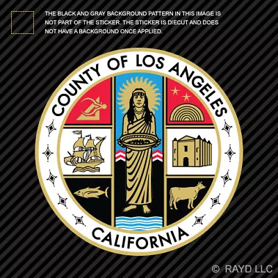 Seal Of Los Angeles County Sticker Premium Die Cut Vinyl California Ca La Seal • $4.96