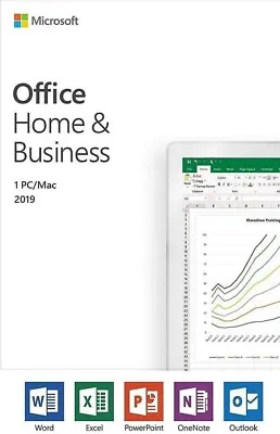 Microsoft T5D-03251 Office 2019 Home And Business One Time Purchase 1 User • $189