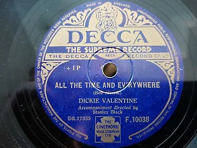 £6 • Buy Dickie Valentine - Why Should I Go Home / All The Time And Everywhere - 78 Rpm
