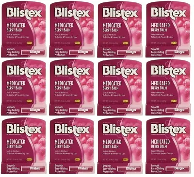 12 Pack - Blistex Medicated Berry Balm SPF 15 0.15 Oz Each • $13.37