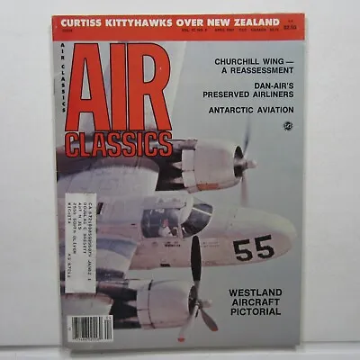 Air Classics Apr 1981 Vol 17 No 4 Spitfire P-40 Dan-Air Airline Tiger Moth • $12.25