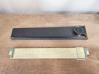 Keuffel & Esser K+E Slide Rule 4081-3 Log Log Duplex Decitrig 1947 Leather Case • $34.95