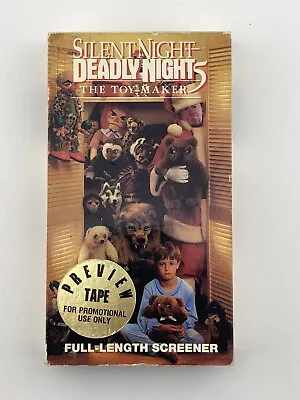 $199.99 • Buy Silent Night Deadly Night Part 5 Horror VHS Rare Cover Store Promo - Tested