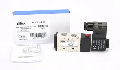 NITRA AVS-5212-24D 20-115PSI Solenoid Valve Automation Direct Pneumatic Air • $24