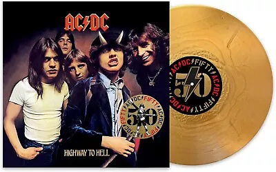 AC/DC 'HIGHWAY TO HELL'  50th Anniversary Gold VINYL LP Sealed & New • $57.98